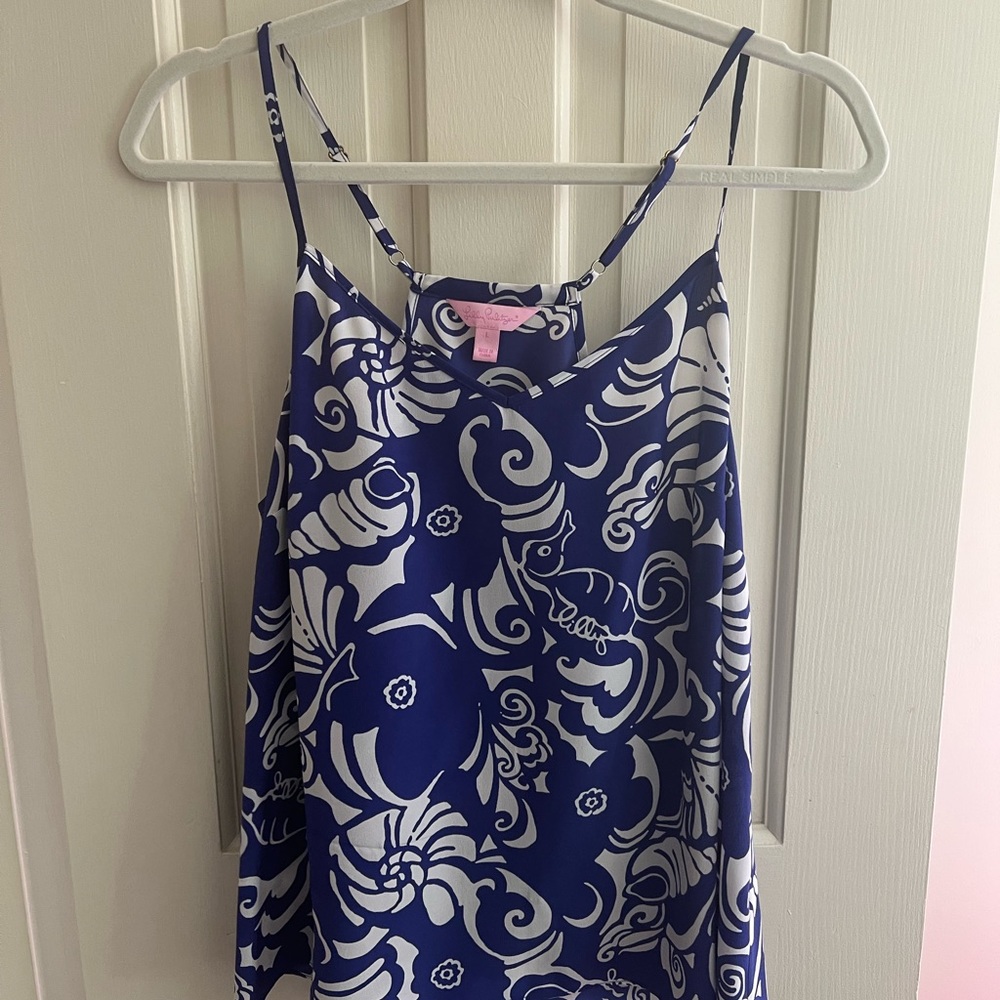 Lily Pulitzer Blue Print Tank Top